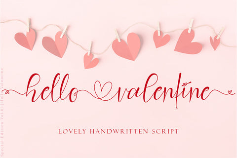 Hello Valentine Font Prasetya Letter 
