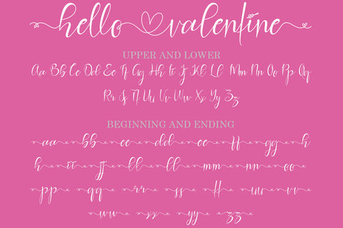 Hello Valentine Font Prasetya Letter 