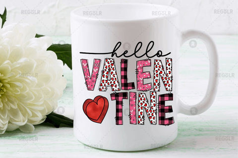 Hello valentine Sublimation Design Sublimation Regulrcrative 