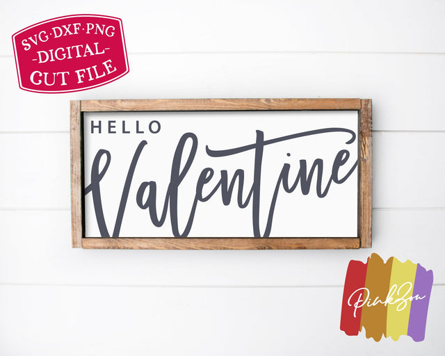 Hello Valentine SVG Files | Farmhouse Valentine's Day Svg | Valentine Svg | Commercial Use | Digital Cut Files (1138873299) SVG PinkZou 