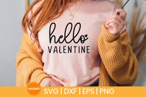 Hello valentine svg quote SVG Maumo Designs 