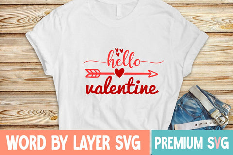Hello Valentine Svg SVG Blessedprint 
