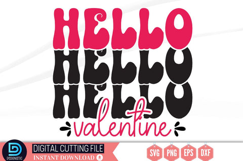 Hello valentine SVG SVG DESIGNISTIC 