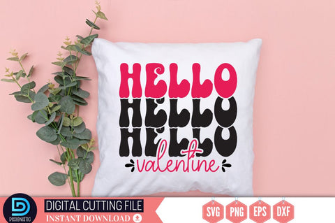 Hello valentine SVG SVG DESIGNISTIC 