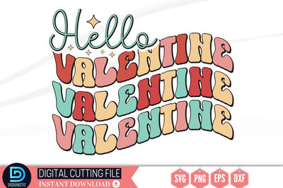Hello valentine SVG SVG DESIGNISTIC 
