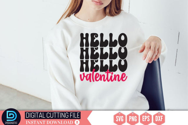 Hello valentine SVG SVG DESIGNISTIC 