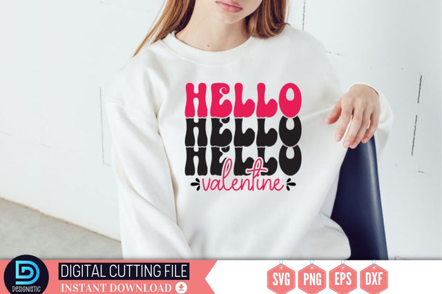 Hello valentine SVG SVG DESIGNISTIC 