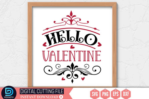 Hello valentine SVG SVG DESIGNISTIC 