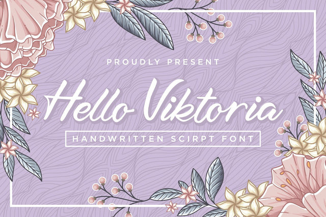 Hello Viktoria - Handwritten Script Font Font Alpaprana Studio 