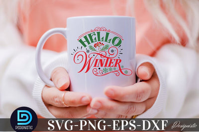 Hello winter, Christmas SVG SVG DESIGNISTIC 