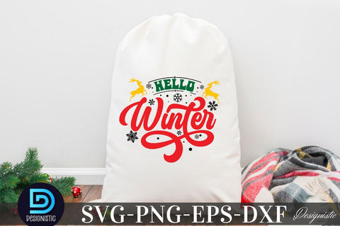 Hello Winter, Christmas SVG SVG DESIGNISTIC 