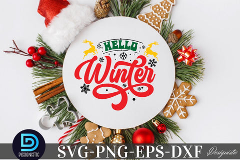 Hello Winter, Christmas SVG SVG DESIGNISTIC 