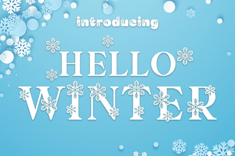 Hello Winter Decorative Font Font Fox7 By Rattana 