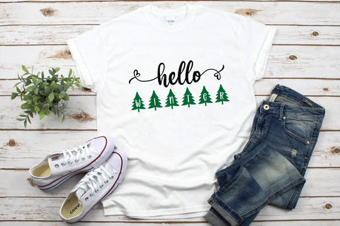 Hello Winter SVG - 3 Designs, Hello Winter PNG, Hello Winter Cut Files SVG HappyDesignStudio 