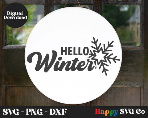 Hello Winter SVG Cut File SVG The Happy SVG Co 