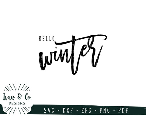 Hello Winter SVG Files | Family | Holidays | Winter SVG (738295798) SVG Ivan & Co. Designs 