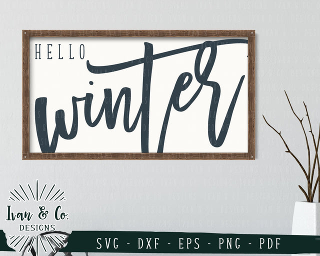 Hello Winter SVG Files | Family | Holidays | Winter SVG (738295798) SVG Ivan & Co. Designs 
