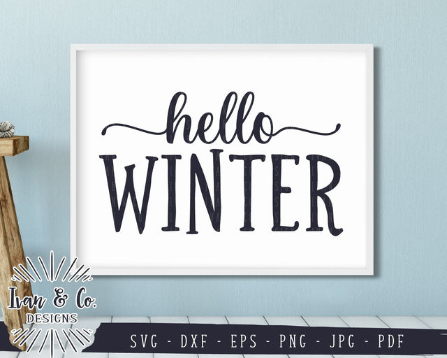 Hello Winter SVG Files | Family | Home | Farmhouse | Winter SVG (852859203) SVG Ivan & Co. Designs 