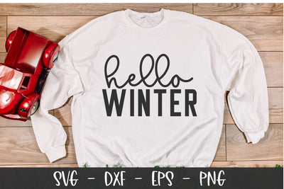 hello WINTER SVG, Quotes svg files SVG Chamsae Studio 