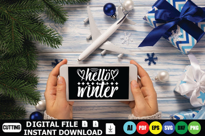 Hello Winter SVG Shahin alam 