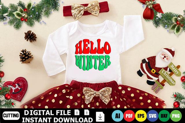 Hello Winter SVG Shahin alam 