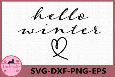 Hello Winter svg SVG Lerastudio 