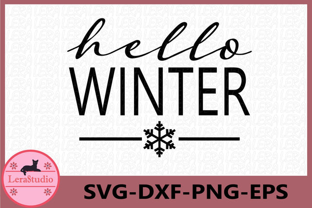 Hello Winter svg SVG Lerastudio 