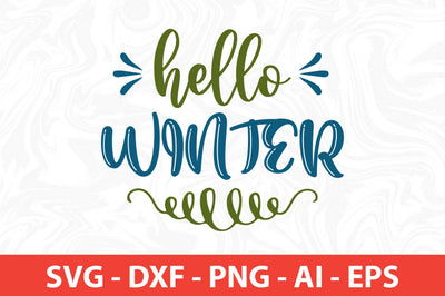 Hello Winter SVG SVG nirmal108roy 