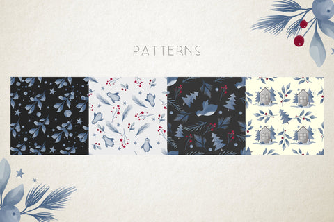 Hello Winter Watercolor Collections, Winter Clipart Bundle Sublimation dapiyupi store 