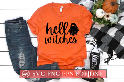 Hello Witches SVG Halloween Design SVG MockupSvgVenue 