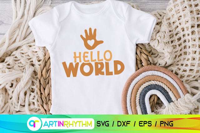 Hello world baby svg SVG Artinrhythm shop 
