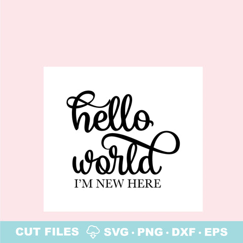 Hello World - I'm new here SVG Elise Cellucci 