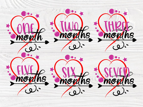 Hello world SVG | Baby milestones SVG | Baby months svg | Monthly milestones svg | Svg cut files for cricut silhouette | Baby first year svg SVG TonisArtStudio 