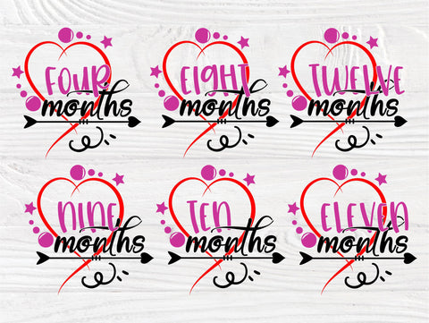 Hello world SVG | Baby milestones SVG | Baby months svg | Monthly milestones svg | Svg cut files for cricut silhouette | Baby first year svg SVG TonisArtStudio 