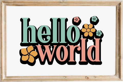 hello world SVG designartist 