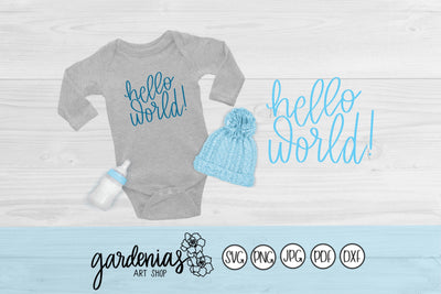 Hello World SVG Gardenias Art Shop 
