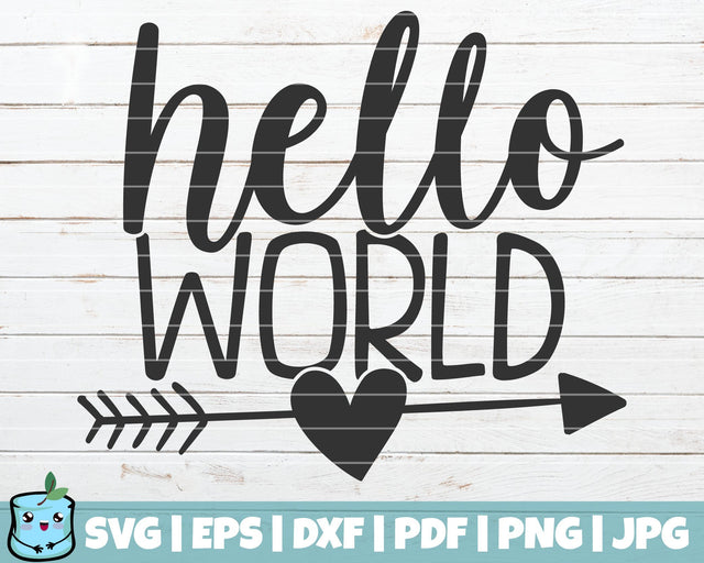 Hello World SVG MintyMarshmallows 