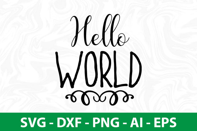 Hello World SVG SVG nirmal108roy 