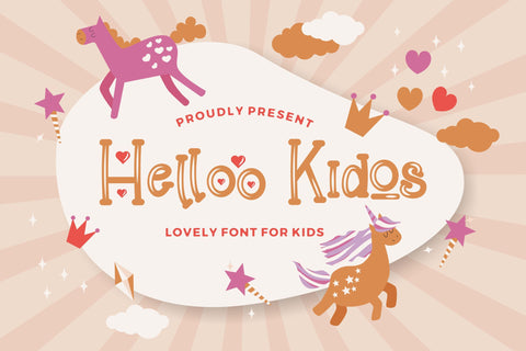 Helloo Kidos - Playful Display Font Font StringLabs 