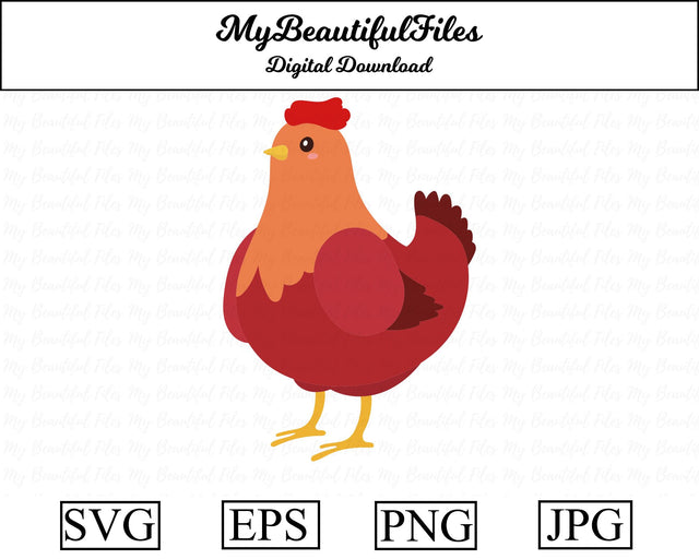 Hen - Animal SVG MyBeautifulFiles 