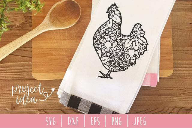 Hen Mandala Zentangle SVG SavoringSurprises 