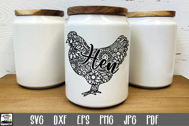 Hen SVG File - Hen Mandala SVG SVG Old Market 