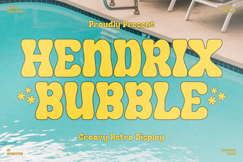 HENDRIX BUBBLE Typeface Font Storytype Studio 
