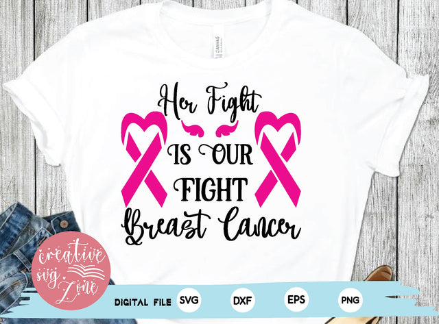 Her Fight Is Our Fight Breast Cancer SVG md faruk hossain 