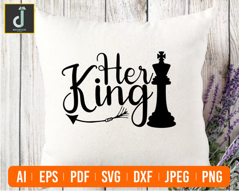 Her king svg, her king his queen svg, her king png, her king shirt, her king his queen, Queen and King SVG, SVG Alihossainbd 