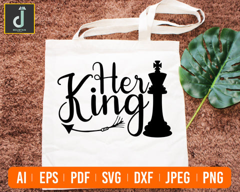 Her king svg, her king his queen svg, her king png, her king shirt, her king his queen, Queen and King SVG, SVG Alihossainbd 