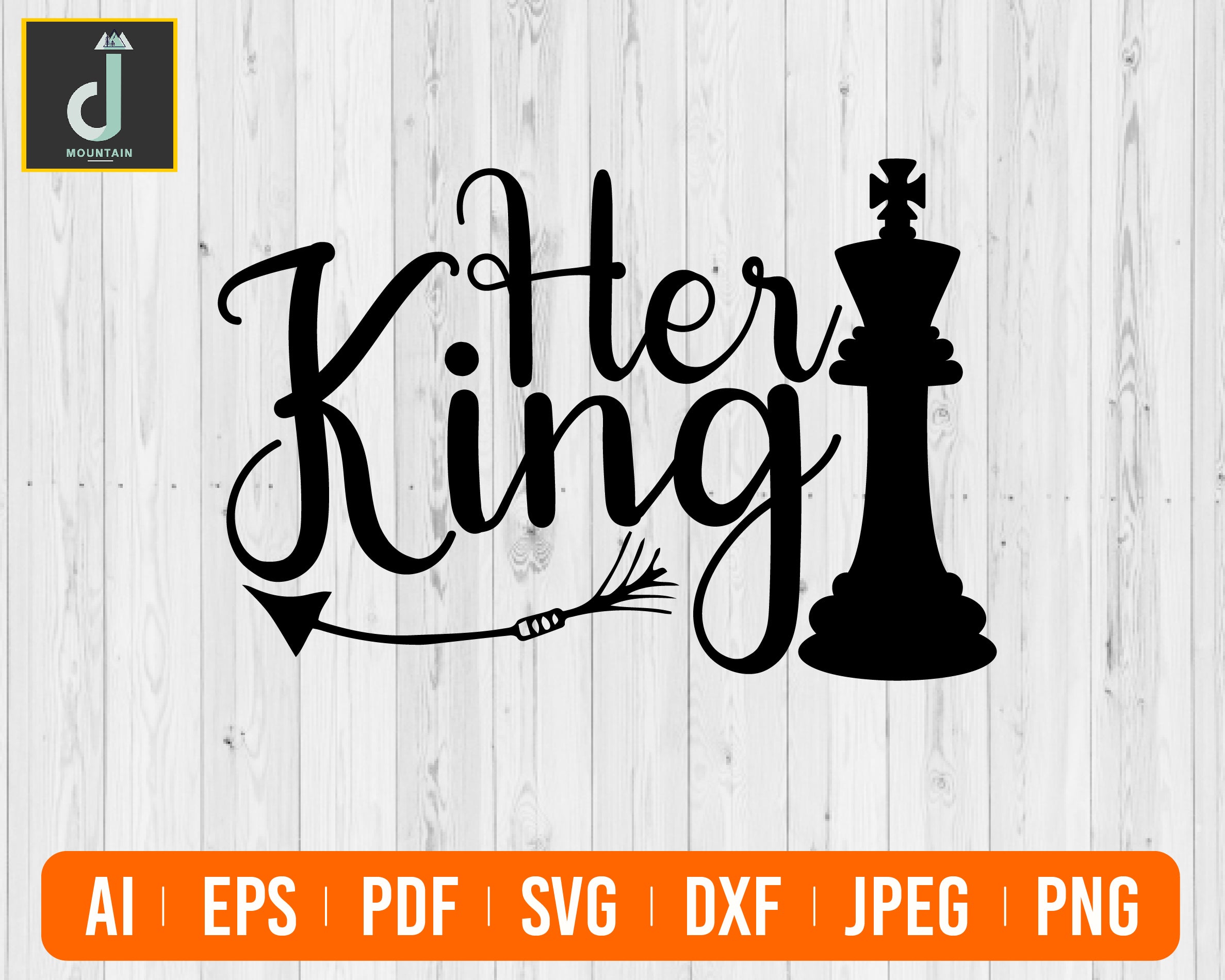 King and Queen Svg Chess Pieces Her King Svg His Queen Svg Chess Svg