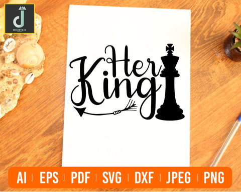 Her king svg, her king his queen svg, her king png, her king shirt, her king his queen, Queen and King SVG, SVG Alihossainbd 