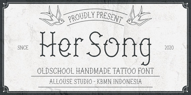 Her Song Font Allouse.Studio 