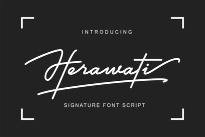 Herawati Signature Font Josrecreative 